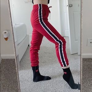 Pacsun Red Joggers